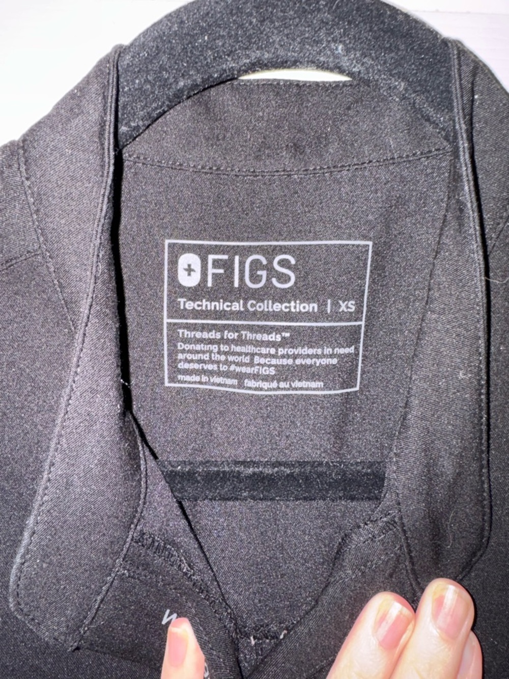Figs Rafaela Cargo Scrub Jumpsuit in Black - Picture 3 of 3